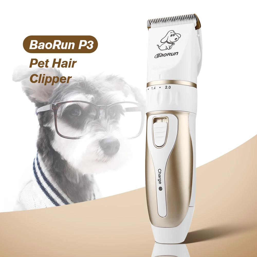 Продажа Новый BaoRun P3 ЕС США Plug Профессиональный ПЭТ электрическую машинку для стрижки волос кота собаки Уход за лошадьми кусачки для Перезаряжаемые ...