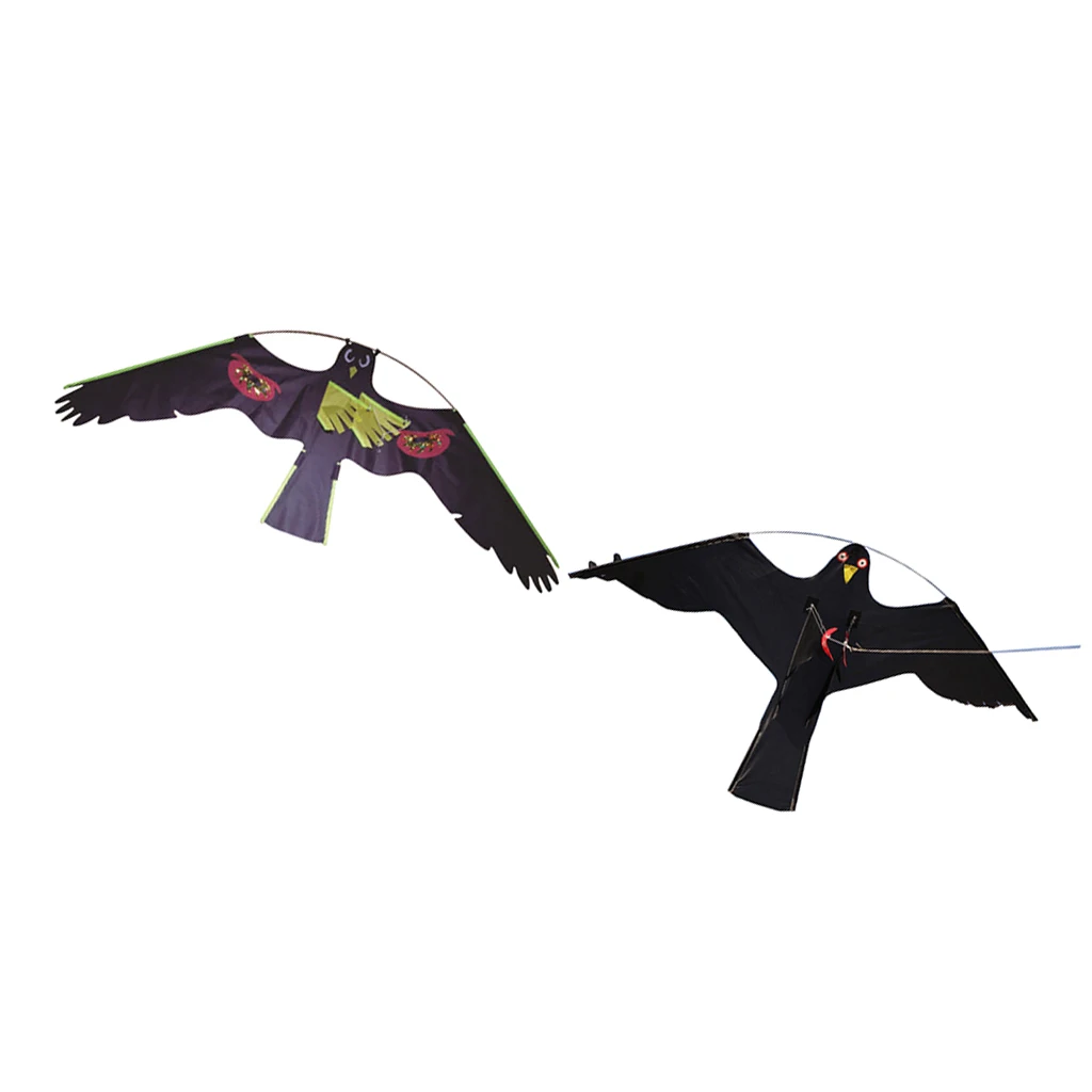 2x 1 2 Large Hawk Kite Scarecrow Decoy Bird Scarer Deterrent Protect Farmers Crops Outdoor