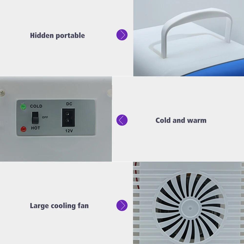 4L мини портативный холодильник 2 в 1 охладитель теплый холодильник для автомобиля домашнего офиса, белый