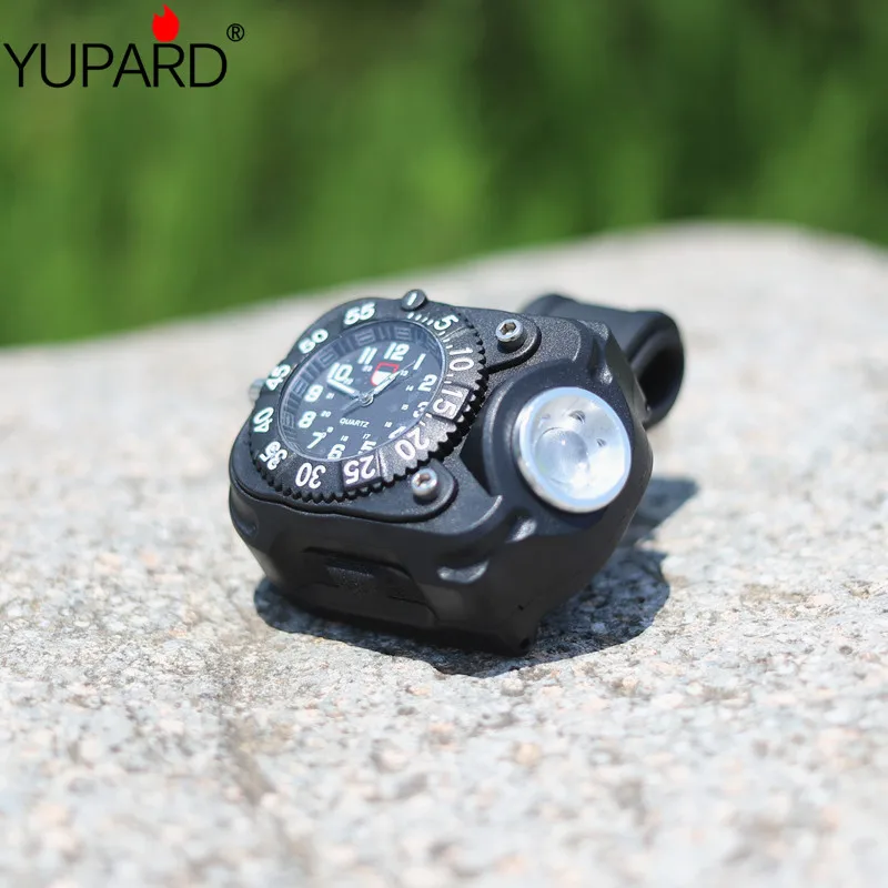 Тактический фонарик YUPARD с компасом перезаряжаемый Q5 светодиодные часы наручный