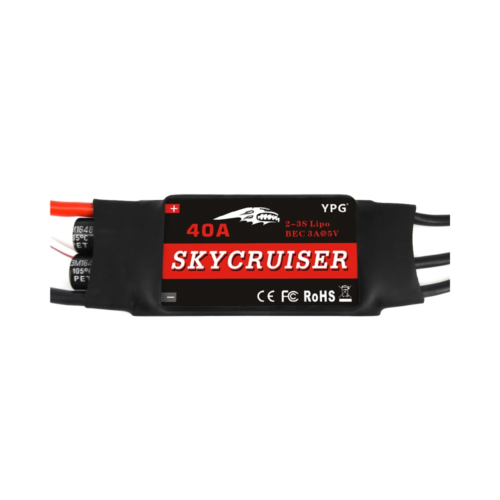 

Gartt Skycruiser Brushless 40A (2~3S)Esc for 450 and 450L helicopter High Quality