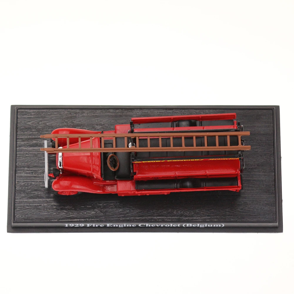 Литая ручная сборка модель из цинкового сплава 1/50 масштаб 1929 пожарный двигатель Chevrolet BELGIUM литая под давлением пожарная машина модели игрушки