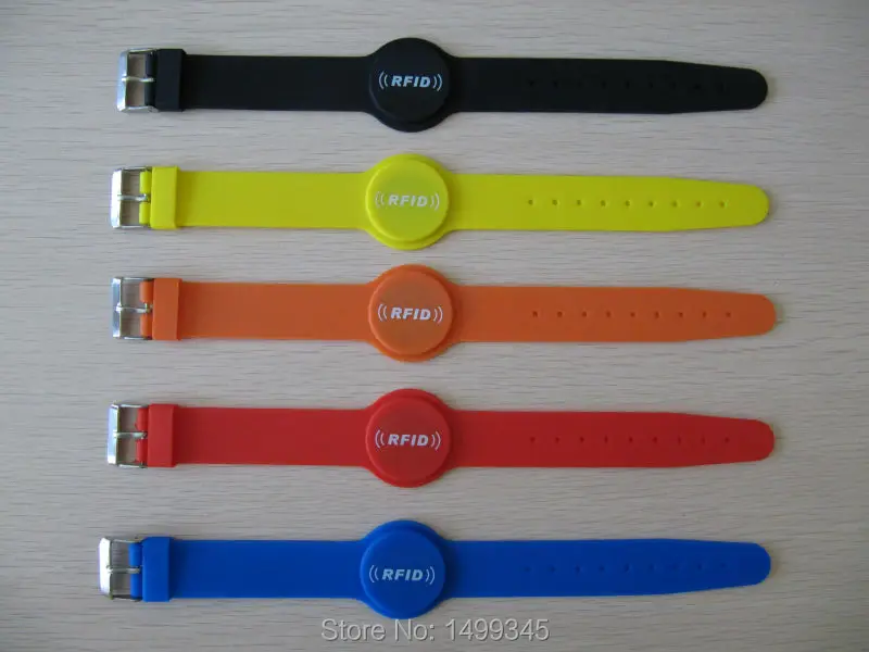 New arrival 100pcs EM4305 rfid 125KHz RFID Silicone Wristband Bracelet Waterproof ID Card wristband for Access Control | Безопасность и