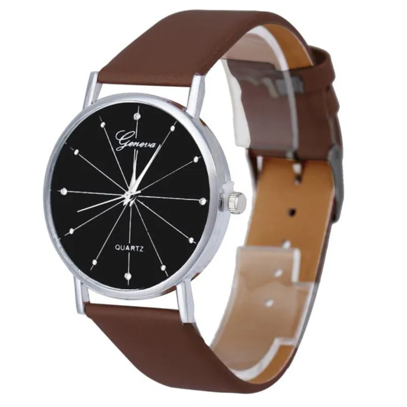 Women's watches casual watches Quartz Dial Analog women's watches with leather bands Women Watches Clock Reloj mujer M14#N (10)
