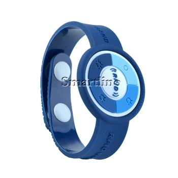 

100PCS/Lot Contactless 13.56MHZ RFID Silicone Wristbands Adjustable Durable PVC RFID Bracelets With F08 Chips For Access Control