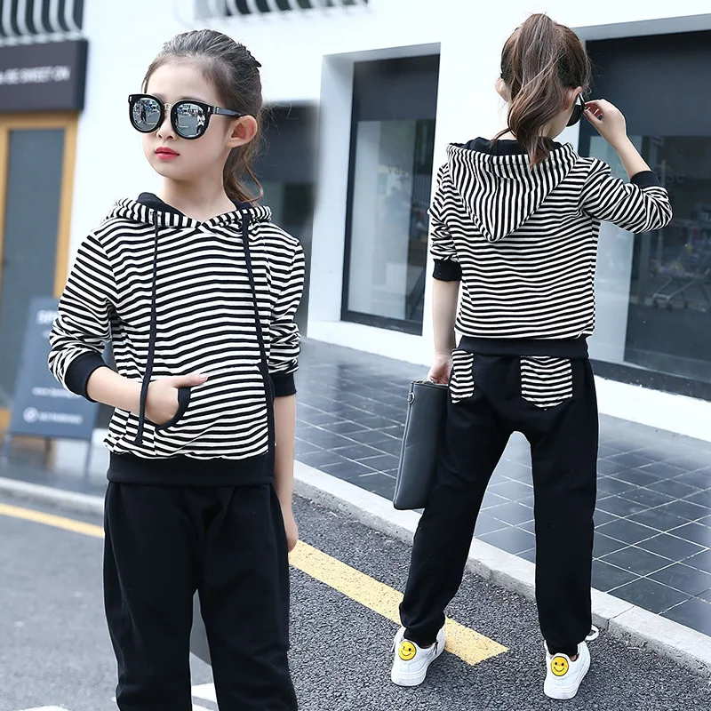 

2016 girls wear suit two pieces of children and children Pinstripe pants suit suit a generation of