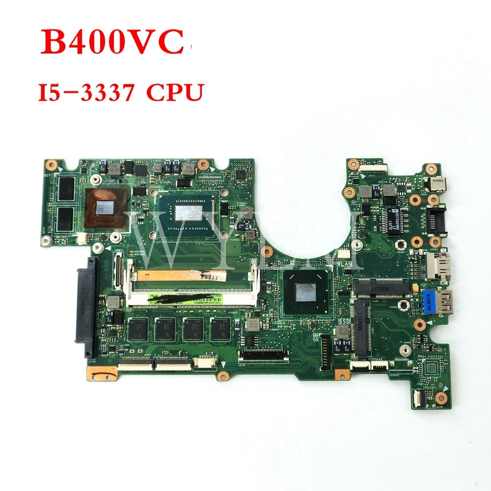 

B400VC with I5-3337 CPU 4GB RAM mainboard REV2.1 For ASUS B400V B400VC laptop motherboard free shipping
