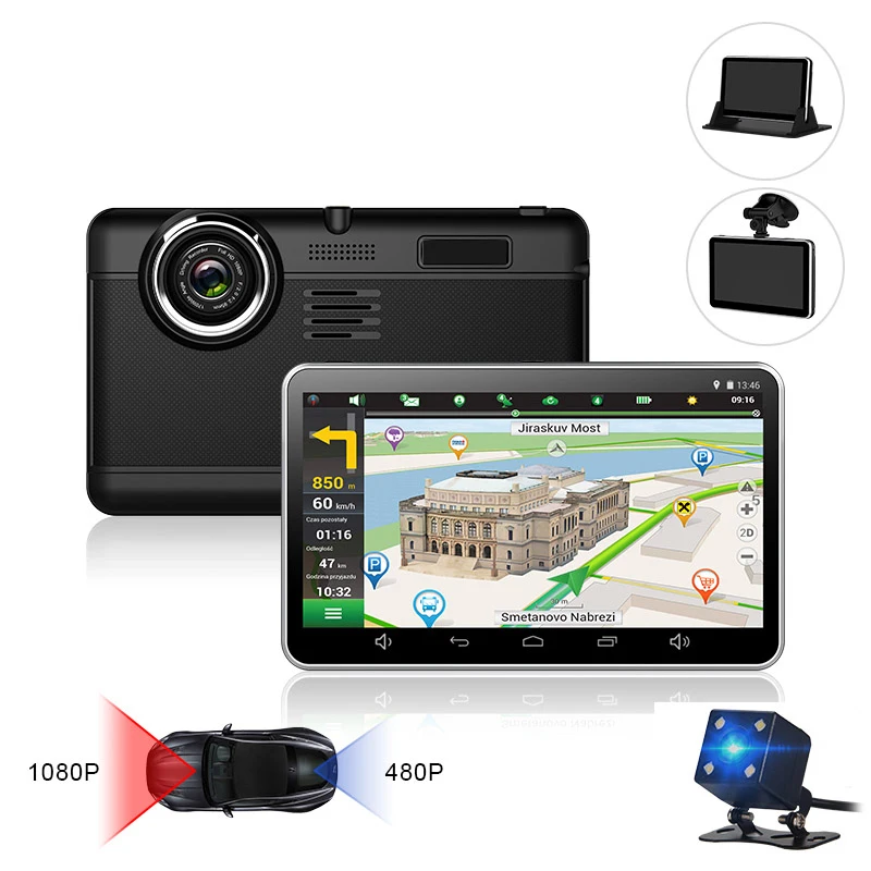 Anfilite 10 шт. 7 дюймовый емкостный Android автомобильный GPS навигатор четырехъядерный 512M