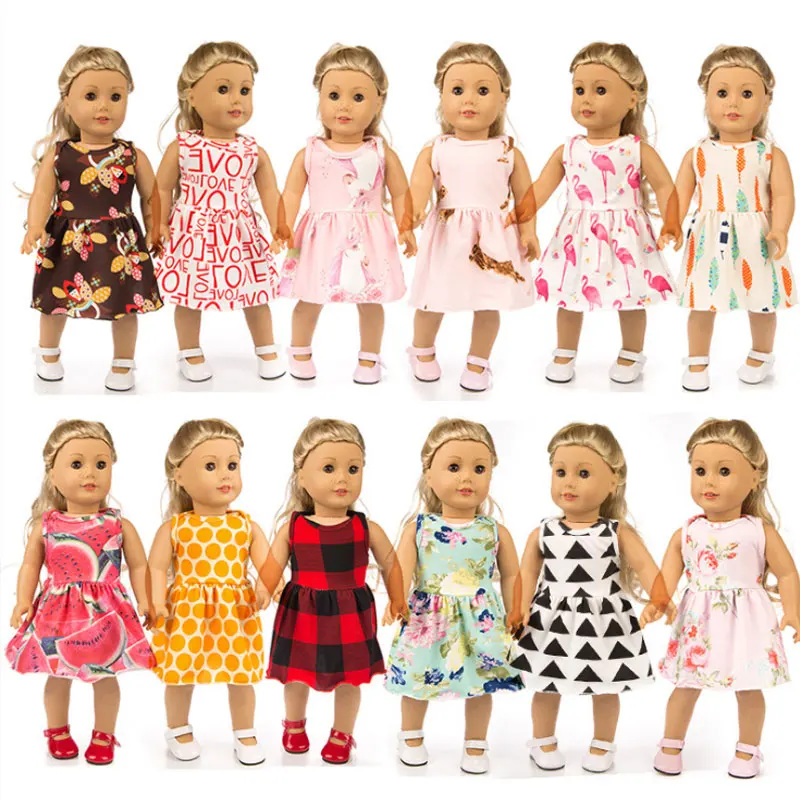 

2pcs/set Suit+ Underpants Baby Girl Doll Clothes For 43cm Zapf Baby Wear Born Doll Dress Reborn Babies Outfit Doll Clothes