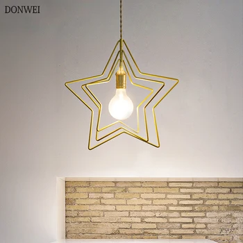

Nordic Iron art hanging Pendant lights E27 110V 220V LED loft pendant lamps for kitchen living room bedroom aisle restaurant