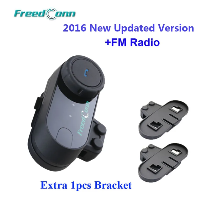 Updated Version FreedConn T COM VB Bluetooth BT Helmet Intercom Headset with FM Radio Extra 1pcs