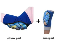 

1set Adult children elbow pad and kneepad outdoor sports snow skating basketball soft sponge knee protector elbow support