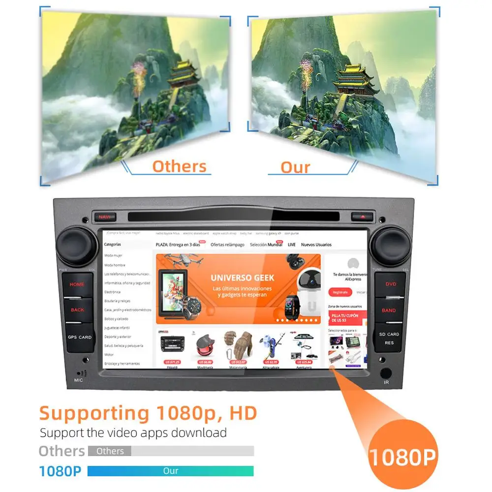 Clearance Bosion Android 9.0 2din car radio gps navi car dvd player for Opel astra/vectra/zafira car stereo head unit with bluetooth wifi 4