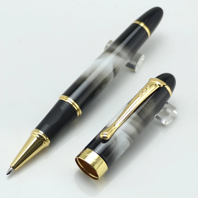 Jinhao X450 высокое качество 0,7 мм Ручка-роллер Металлический Золотой зажим без пенал для карандашей ручки Caneta писать подарочные ручки - Цвет: 5