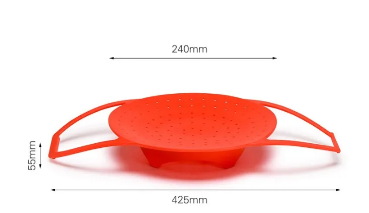Складная Силиконовая пароварка для микроволновой печи, духовки, рыбы, чайник, браконьерка, пищевая овощная миска, корзина, кухонные инструменты для приготовления пищи