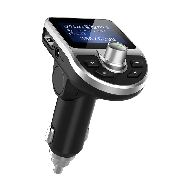 Автомобильный Bluetooth MP3 плеер, FM передатчик, автомобильный Зарядное устройство с двумя портами USB Батарея Напряжение монитор Сотовый Телефон Handfree