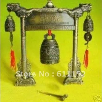 

Rare Exquisite Tibetan Bronze Dragon feng shui Prayer Bell