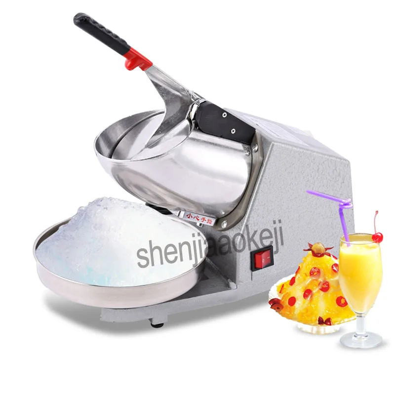 220v 380w Commercial Electric ice crusher milk tea shop restaurant sand ice shaved machine Household Ice crushing machine