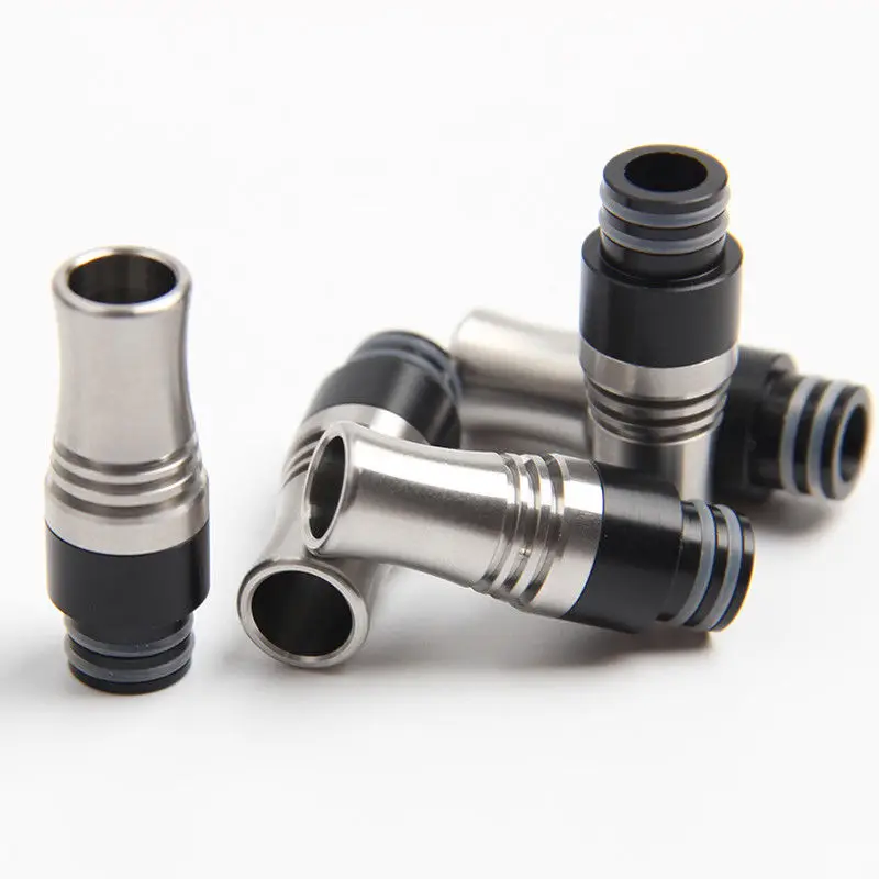 

JVSURF 1pcs Anti Spit Back 510 thread Stainless Steel 9 Holes Drip Tip Fashion Drip Tip head Electronic Cigarette Accessories