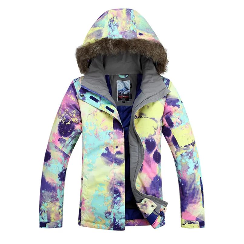 2018 invierno de las mujeres de la chaqueta de esquí chaqueta de snowboard chaquetas de esqui cazadoras mujer veste traje de esquí nieve femenina femme