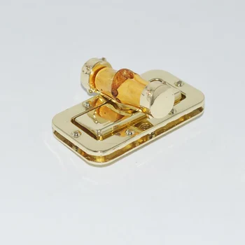 

10pcs/lot Luggage hardware accessories Pale golden the bag latch / hardware lock metal twist lock switch insert lock buckle