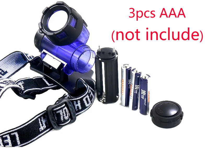 Ultra-light 3W Headlamp 3AAA Battery Powerful Head Lamp Light Waterproof Flashlight Torch Headlight for Hunting Fishing Camping (27)