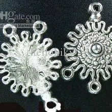 360 шт. тибетское серебро волна rim круглый 1-3 ссылки A145