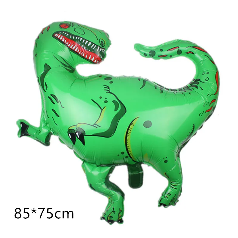 

Giant Green Dinosaur Foil Balloon Happy Birthday Paper Banner For Jurassic Dino World Decorations Jungle Party Supplies Boys Toy