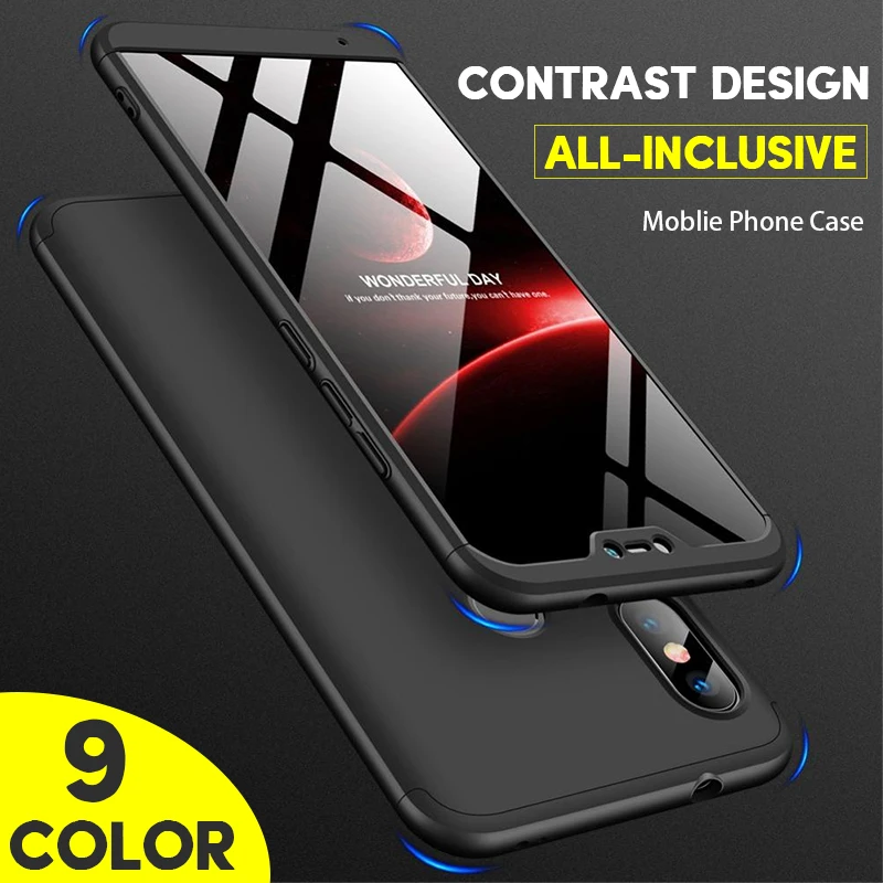 Original Phone Cases For iPhone XS Max Case 360 Cover XR Coque Hard 7 8 Plus X 6 6s 7Plus 8Plus 6Plus | Мобильные телефоны и