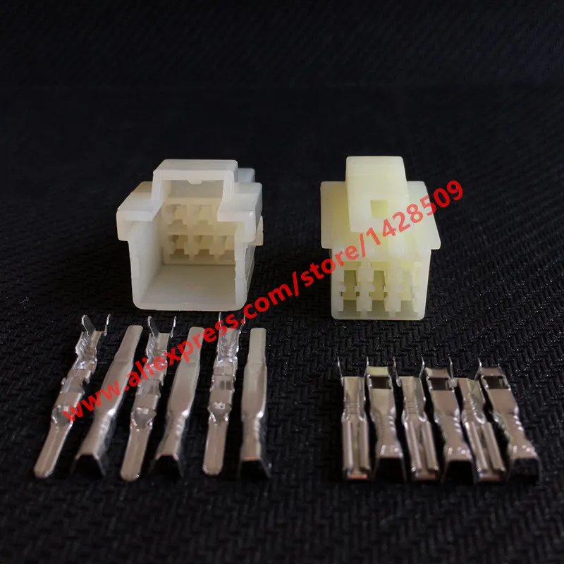 

5 Sets Sumitomo 6 Pin Male And Female Electrical Motorcycle Cable Harness Connector 6090-1218 6090-1149 With Terminals