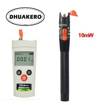 

free shipping AB19E mini small FTTH Fiber Optical Power Meter -70 + 10dBm 2 in 1 10mw visual fault locator
