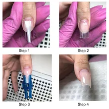 Стекловолокно наращивание ногтей набор с пинцетом папка с зажимом для наращивания ногтей Маникюрный Инструмент MV99