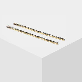 

Amorita boutique color geometric chain earrings