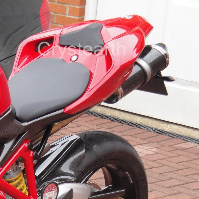 Red ABS Plastic Motorcycle Rear Seat Cover Cowl Motorbike Rear Passenger Seat Cowl Cover For