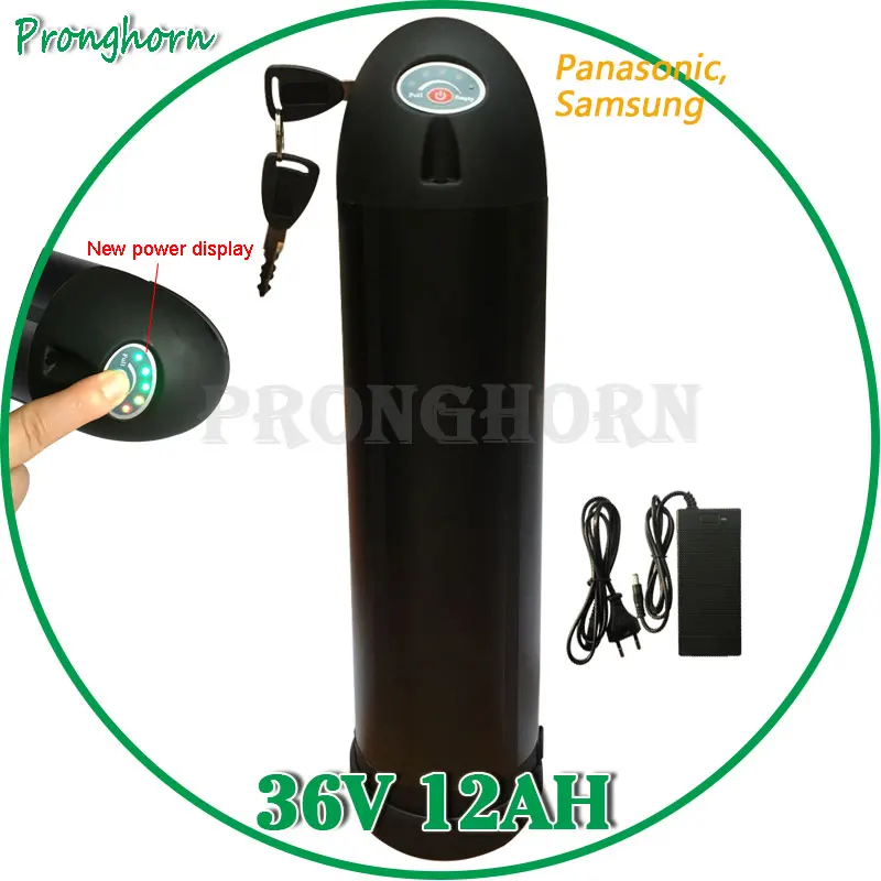 36V 500W бутылка для воды аккумулятор 12AH EBike батарея использовать Panasonic/Samsung ячейки