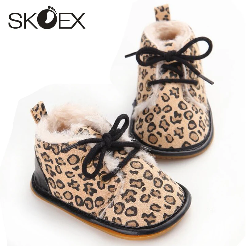 

SKOEX 2020 Winter New Fashion Non-slip Rubber Baby Toddler Shoes Boys And Girls Baby Boots Solid Color Warm Thick Winter Boots