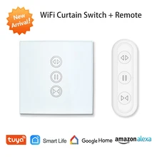 Tuya Smart Life EU WiFi rodillo obturador cortina interruptor para persianas motorizadas eléctricas con Control remoto interruptor inalámbrico Google Home interruptor táctil de pared de Control de voz Alexa Echo hogar