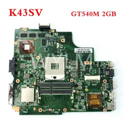 K43SV GT540M 2 Гб DDR3 HM65 плата REV 4,1 для ASUS A43S X43S K43S K43SV K43SJ K43SM Материнская плата ноутбука испытания