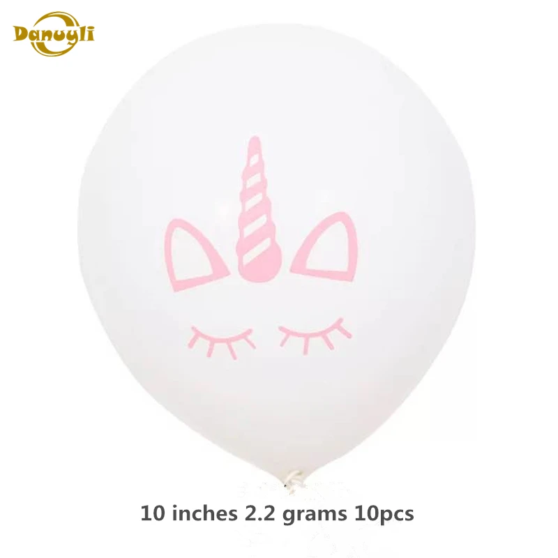 Danuyli envío gratis Unicornio globo de látex partido Unicornio aire Globos de boda decoración de la fiesta de cumpleaños juguetes de los niños