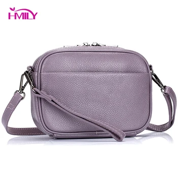 

HMILY Female Bag Genuine Leather Women Messenger Bag Trendy Small Bag Leisure Casual Shoulder Bag Mini Practical Package Ladies