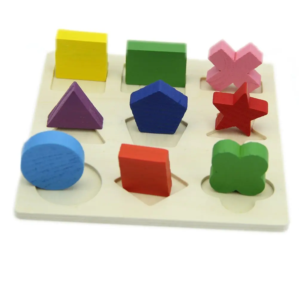 

Educational Baby Kids Wooden Geometry Learning Educational Toy Block Montessori EarlyRamadan Festival GiftRamadan Festival Gift