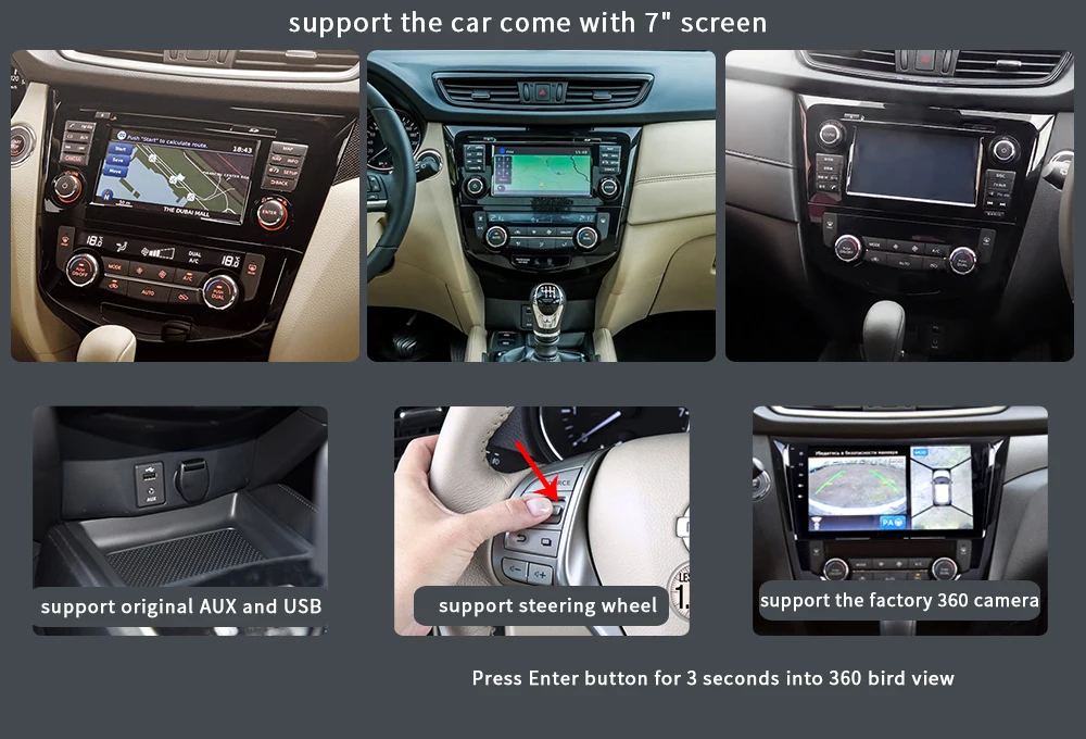 Cheap 10.2" Android 8.0 Car GPS Radio Player for Nissan X-Trail Qashqail 2014 2015 2016 2017 with Octa Core 4GB+32GB Stereo Multimedia 3