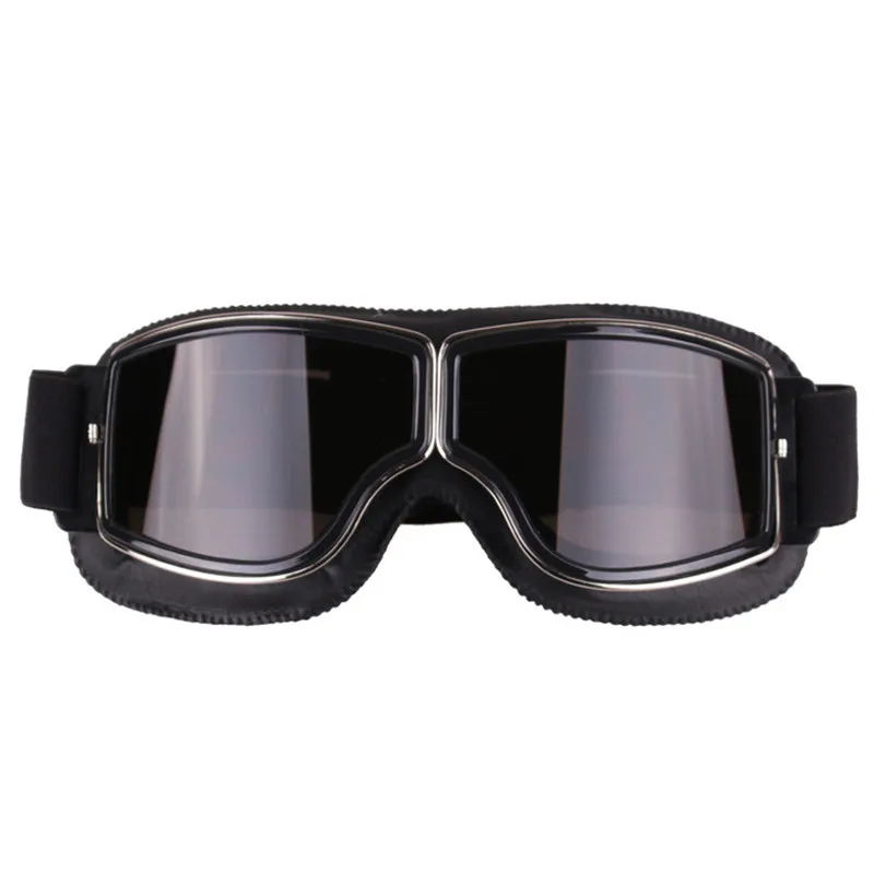 

New Motorcycle Glasses Leather motocross pilot googles Aviator Cruiser Vintage Pilot motorcycle cycling eye wear goggles