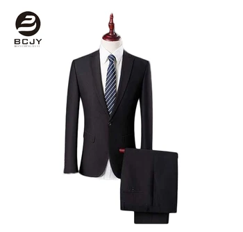 

Peak Lapel Black Slim Fit Men Suits 2 Pieces One Button Wedding Suits for Men Business Suits (Jacket+Pants+Tie) Casual Suit