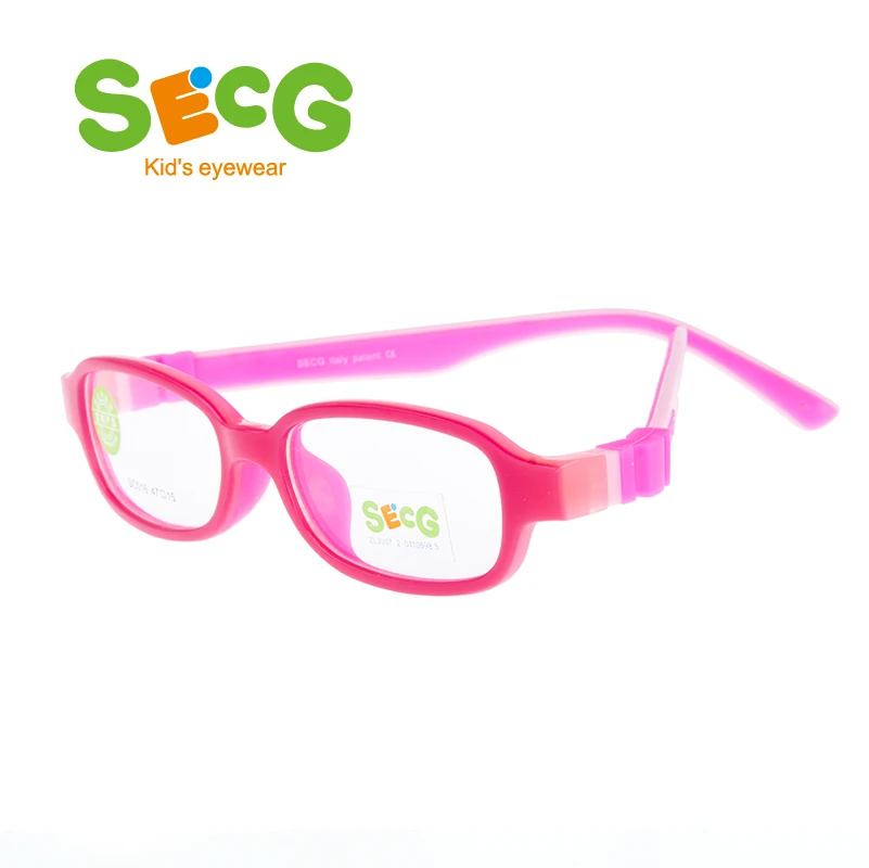SECG Ультралегкая мягкая детская оправа, оптические очки, съемные детские очки для дальнозоркости, очки для близорукости, резиновые силиконовые очки - Цвет оправы: c33