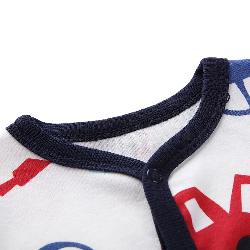 Mother Nest/ комбинезон для младенцев, зимняя одежда милая детская одежда с принтом машины Осенняя хлопковая одежда для маленьких мальчиков