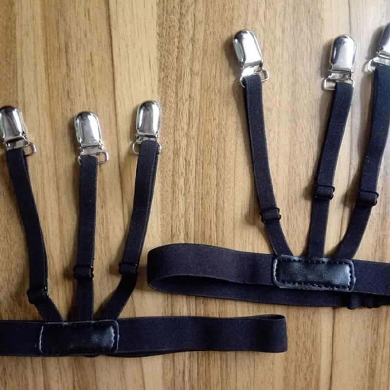 Mens Shirt Garters Stays Business Suspenders Braces Men Garter Belt For