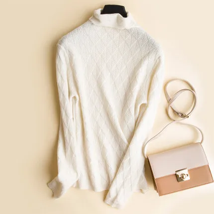 Brand Wool Female Sweters Women Invierno 2018 Winter Short Bottoming Women's Turtleneck Fashion Warmth Women Sweater white (11)