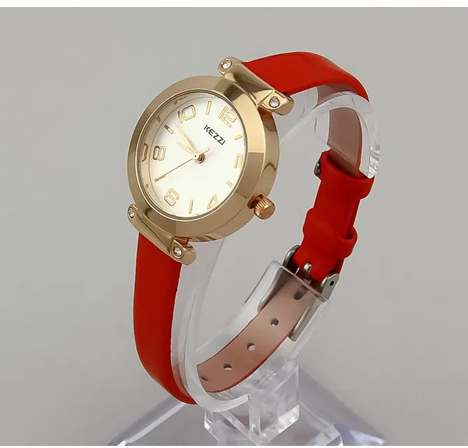 

1 pcs free shipping New Gold Dial  Leader  women dress watch fashion Casual waterproof Wristwatch relogio Montre Femme