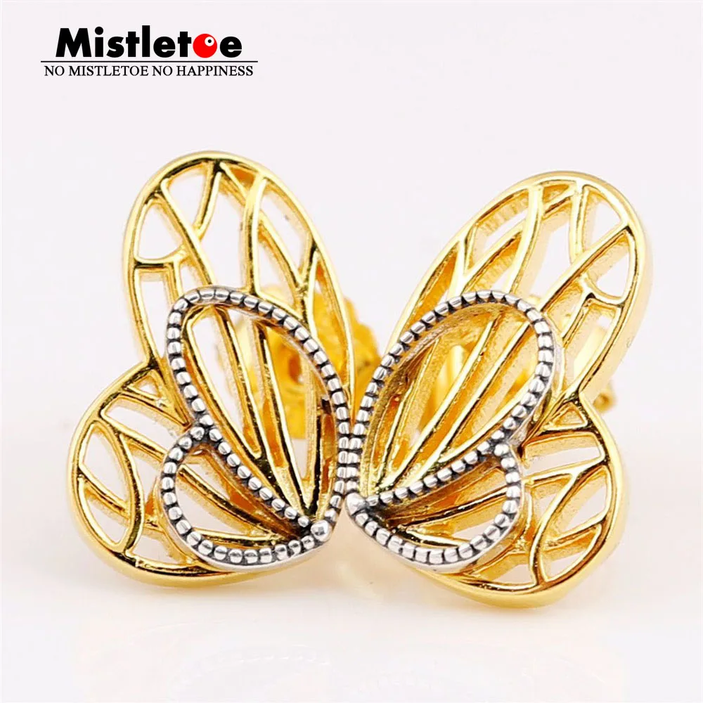 

Mistletoe 925 Sterling Silver Openwork Butterflies Earrings, Mistletoe Shine European Jewelry